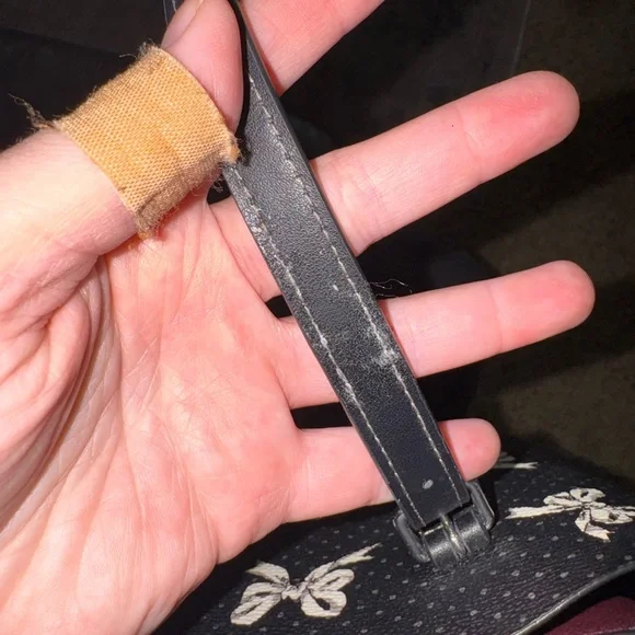 Coach Black Tote with White Bow Print - Picture 8 of 8